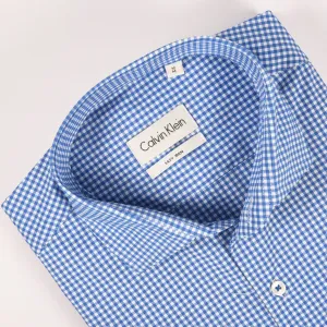 CK Blue & White Mini Check Shirt