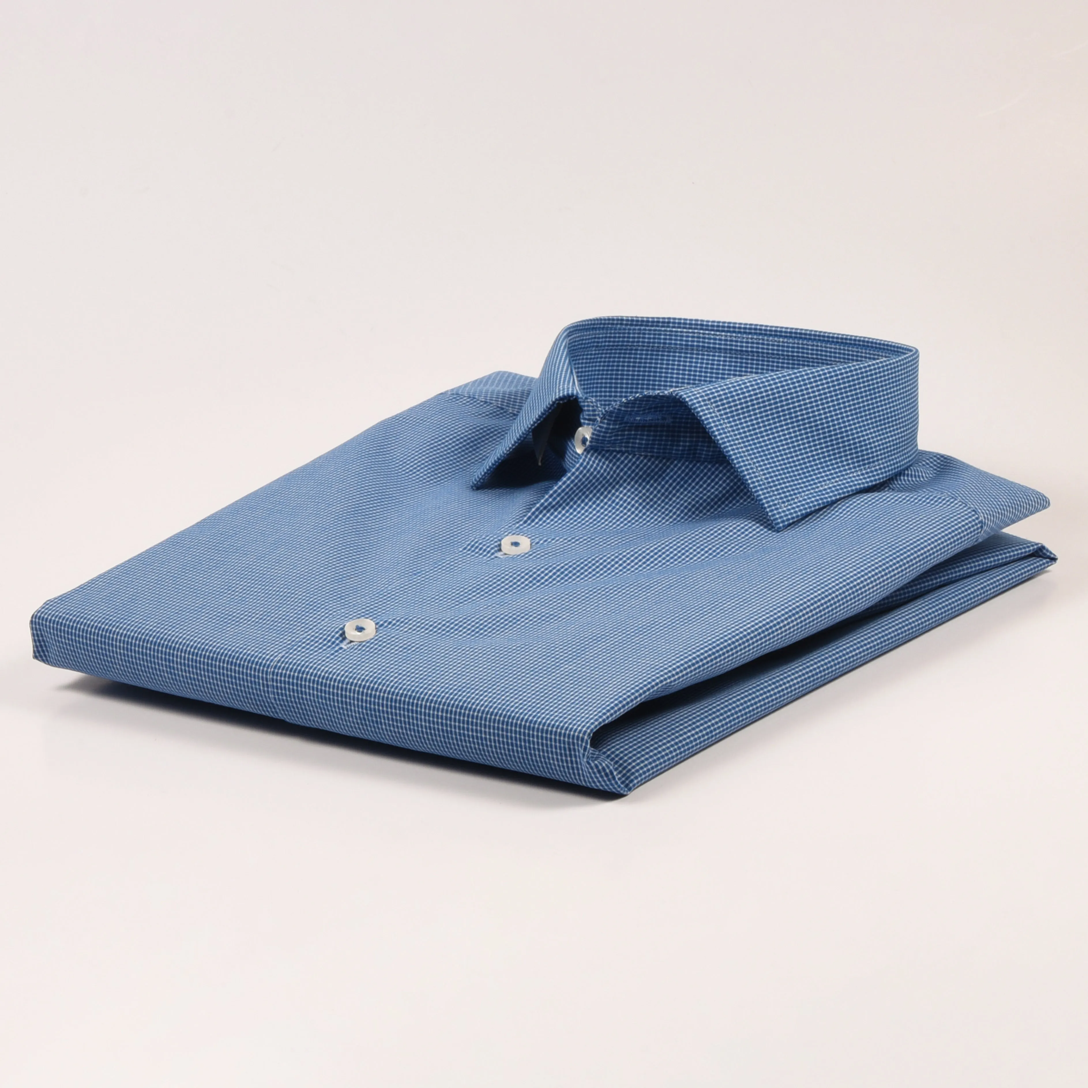 CK Blue Mini-Checkered Shirt