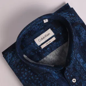 CK Dark Blue Floral Shirt