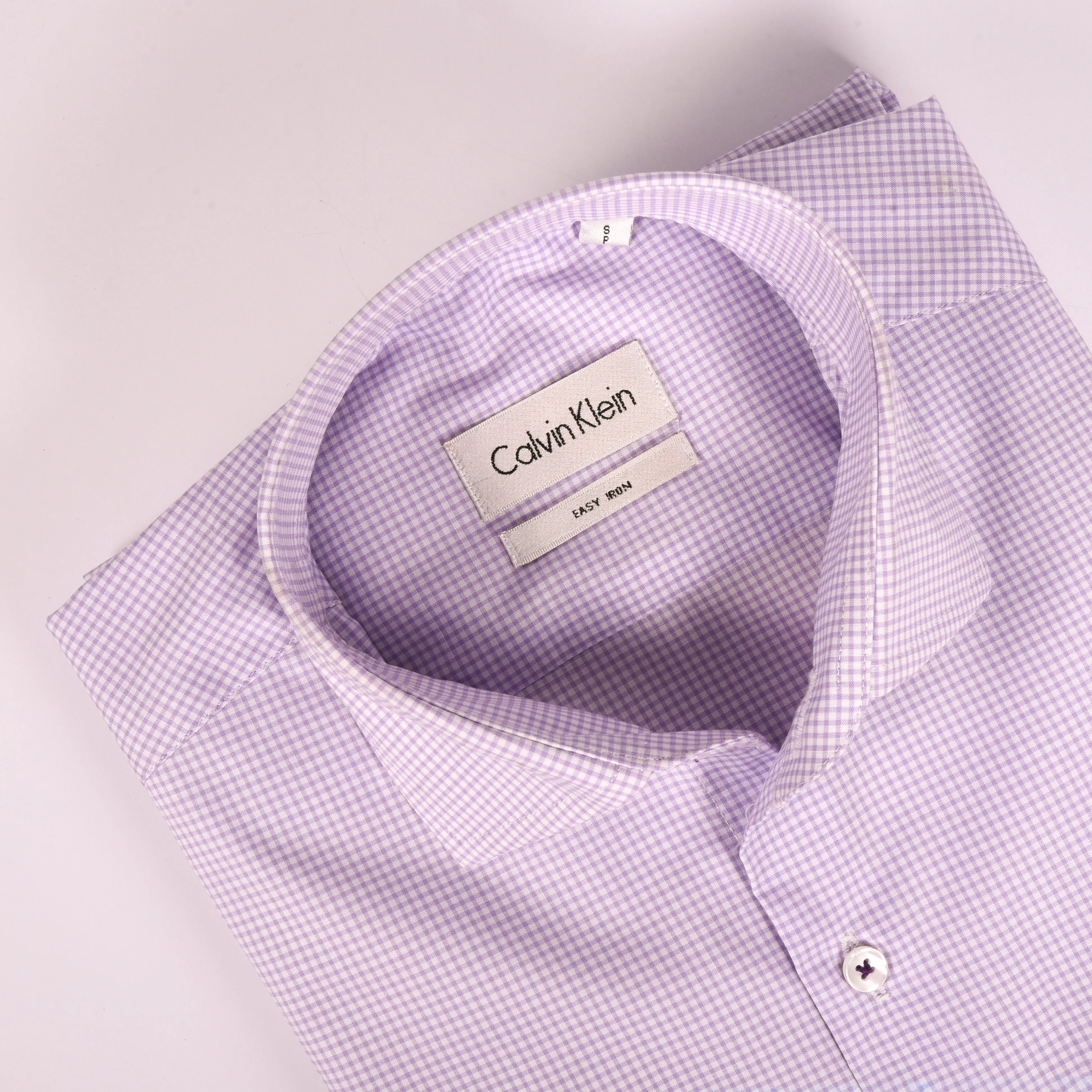 CK Lilac Small Checkered Shirt
