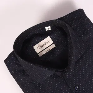 CK Navy Small Dotted Shirt