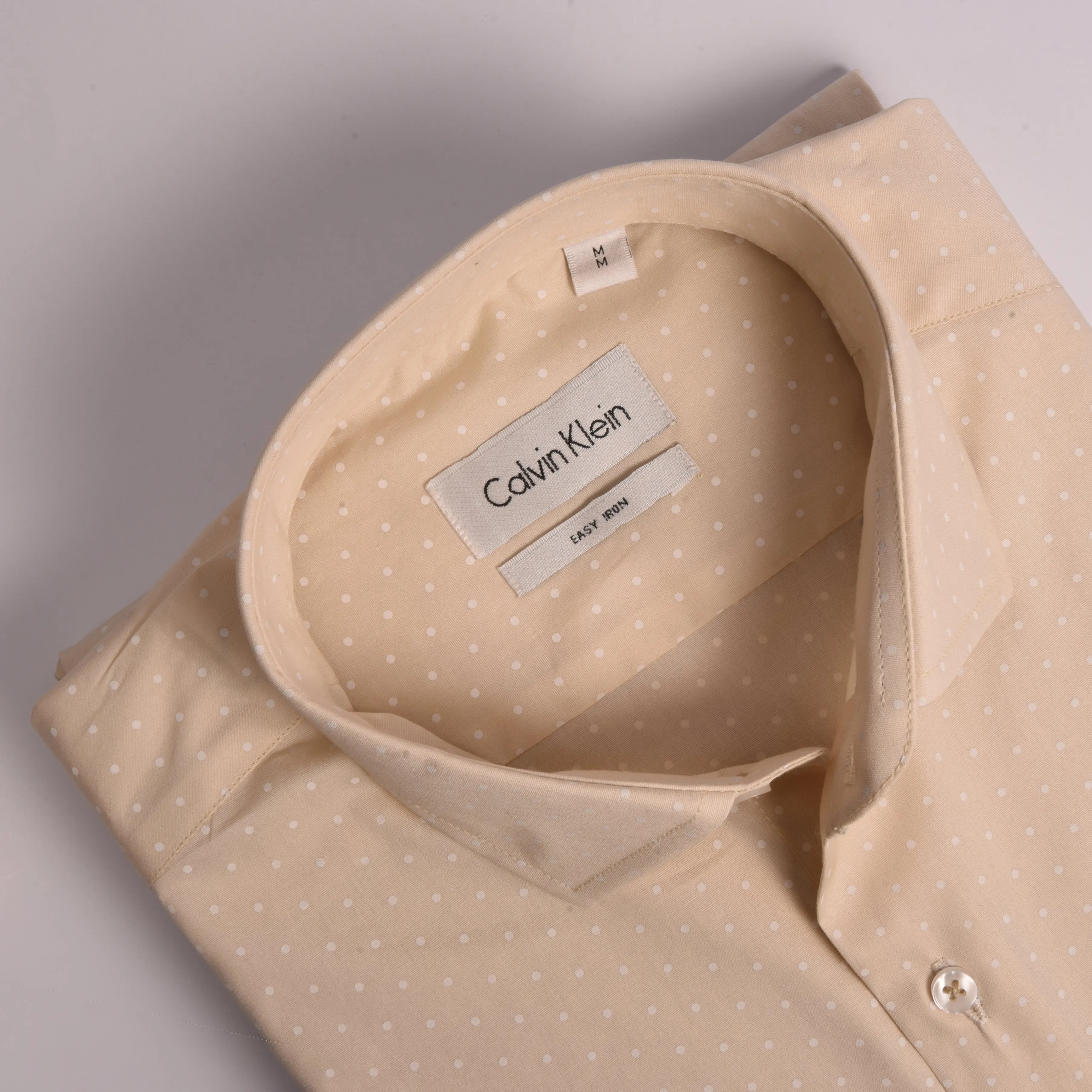CK Pale Ivory Dotted Shirt