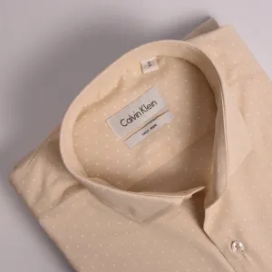 CK Pale Ivory Dotted Shirt