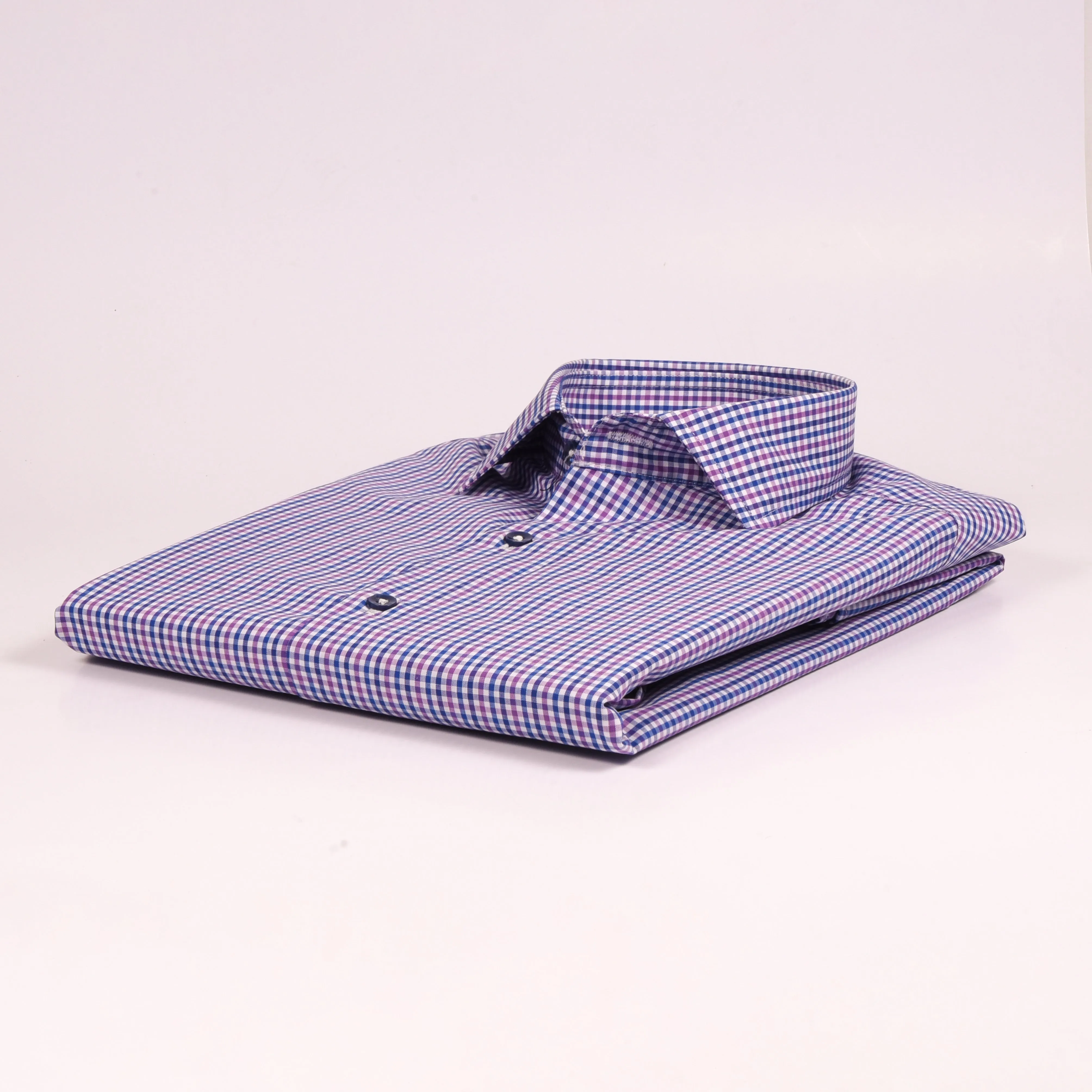 CK Purple & Blue Checkered Shirt