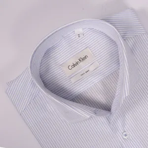 CK Sky Blue & White Pin Stripes Shirt