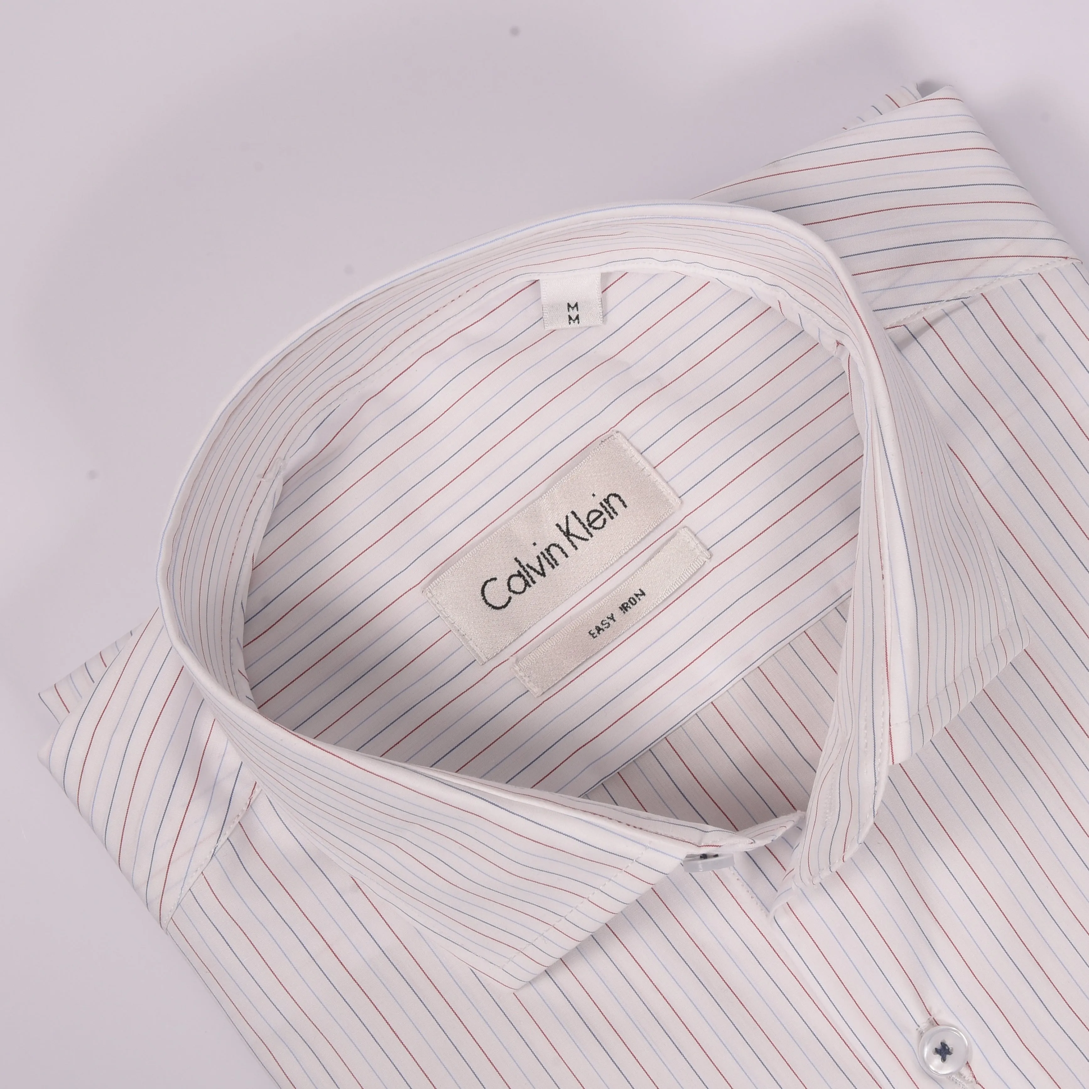 CK White hairline Striped Shirt