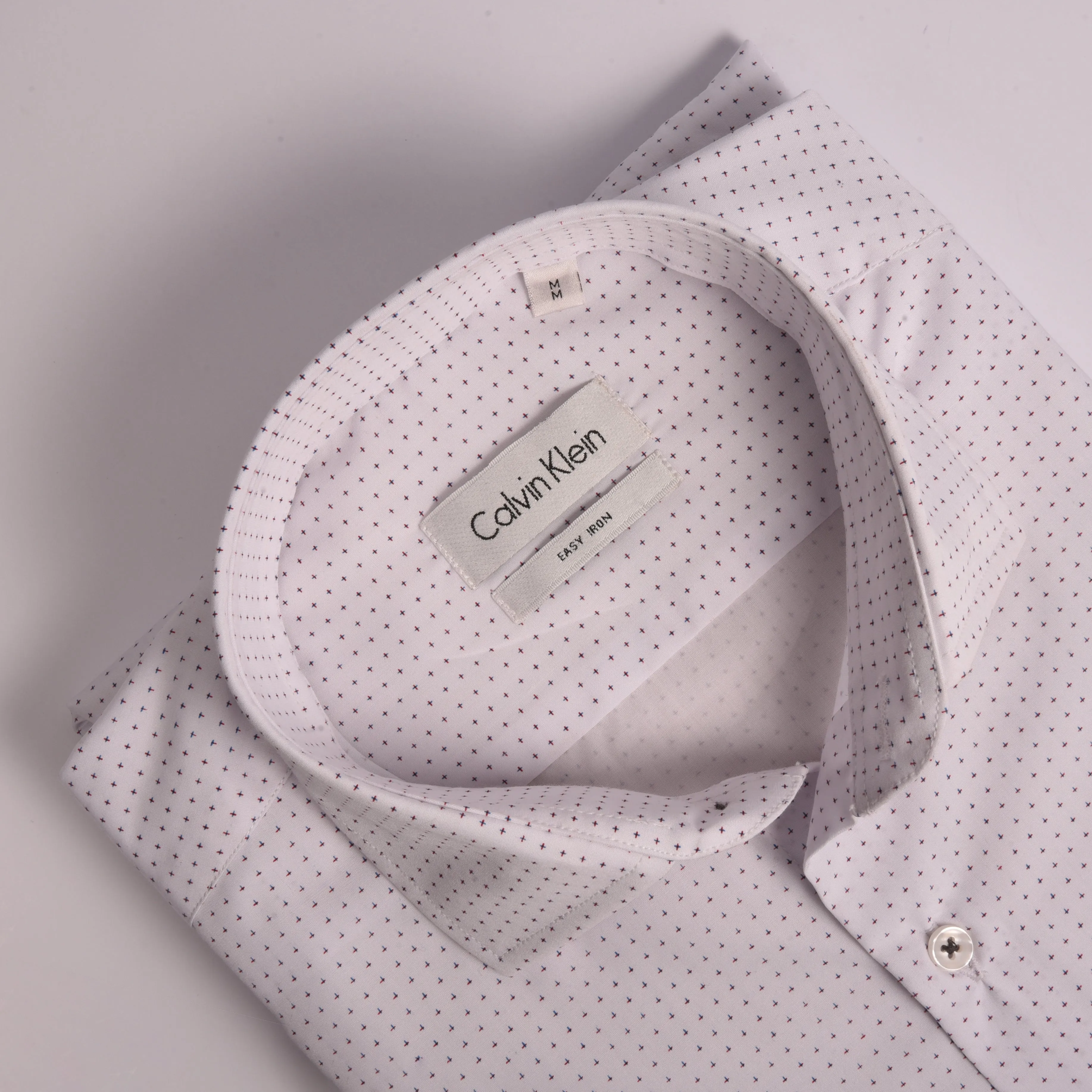 CK White Small Dotted Shirt