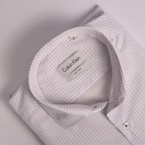 CK White Small Dotted Shirt