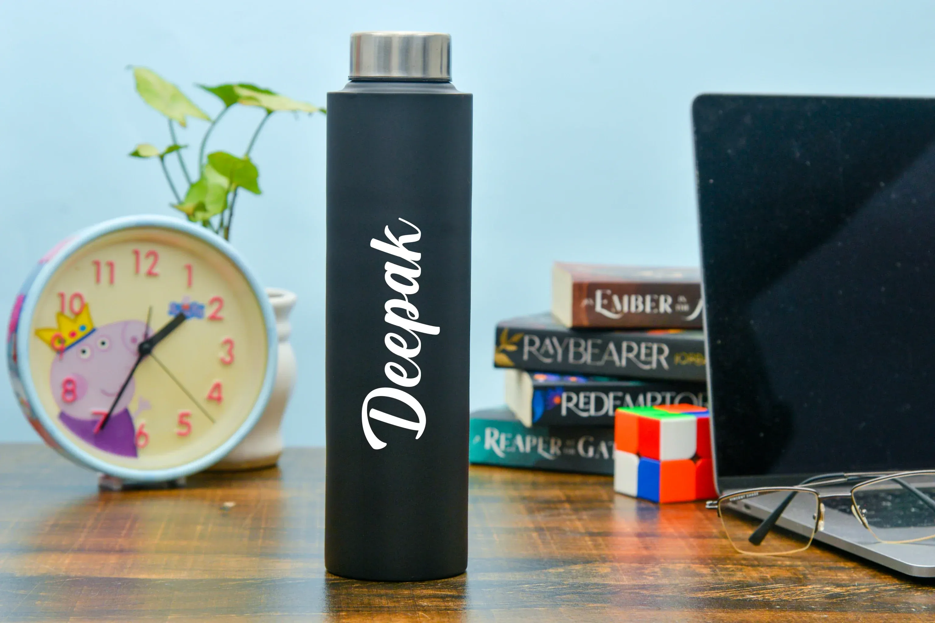 Classy Metal Flip Diary   Classic Metal Pen   Classy Leather Metal Keychain   Classy Card Holder   Classic Smart Bottle    Stainless Steel Mug - Black