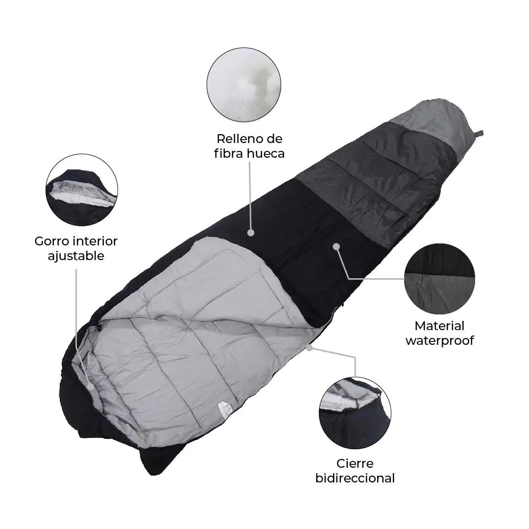 Combo Carpa Neltume Pro   Mat de Camping Yerba Loca   Saco de Dormir Aconcagua