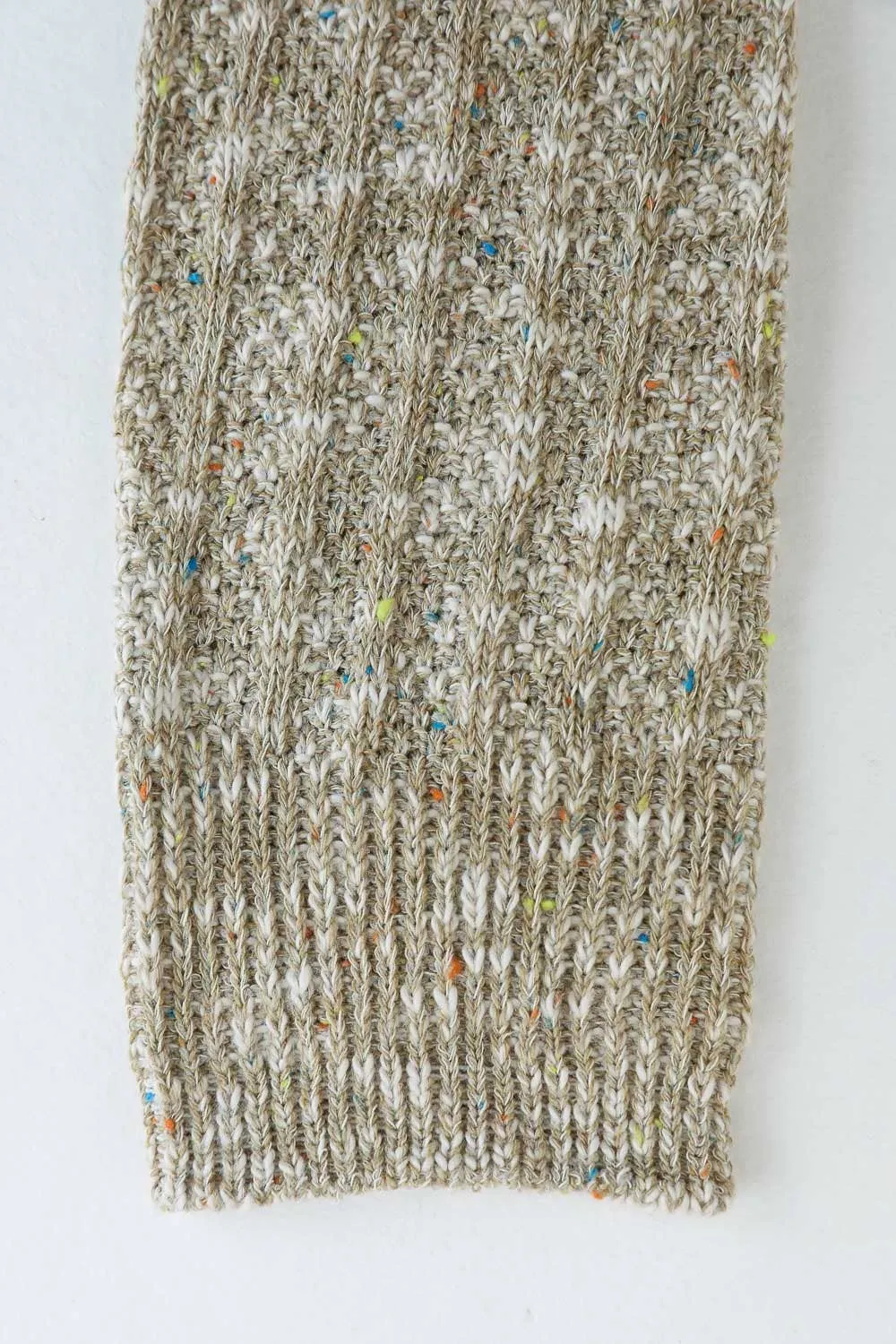 Cozy Speckle Knit Boot Socks: Grey