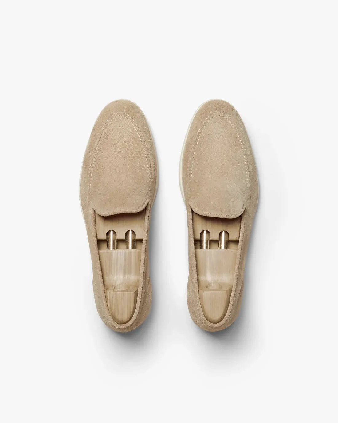 Cream Suede Libraria Loafers - Loafers shoes