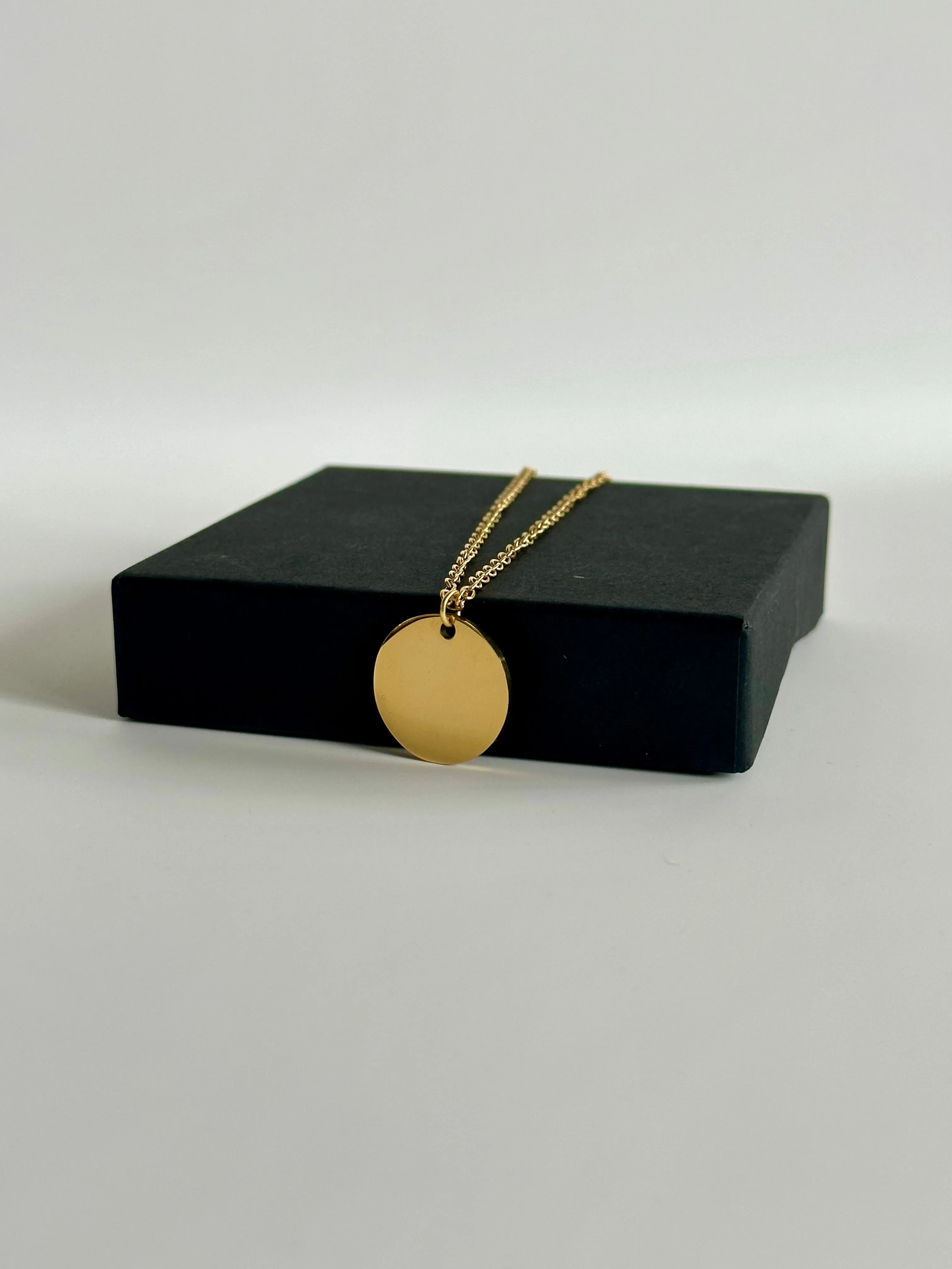 Custom Engraved Paw Print Necklace