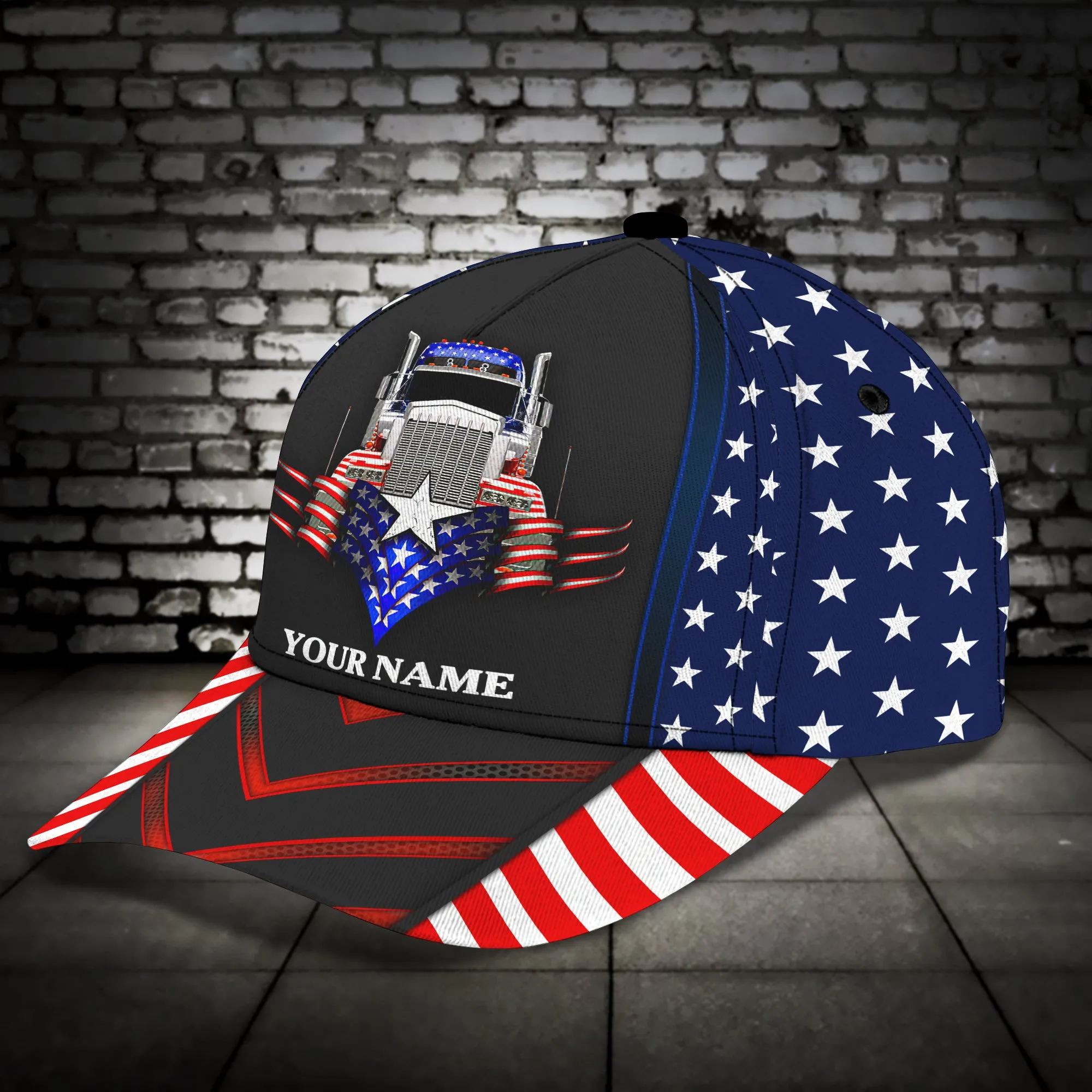 Custom Name American Trucker Classic Cap N94