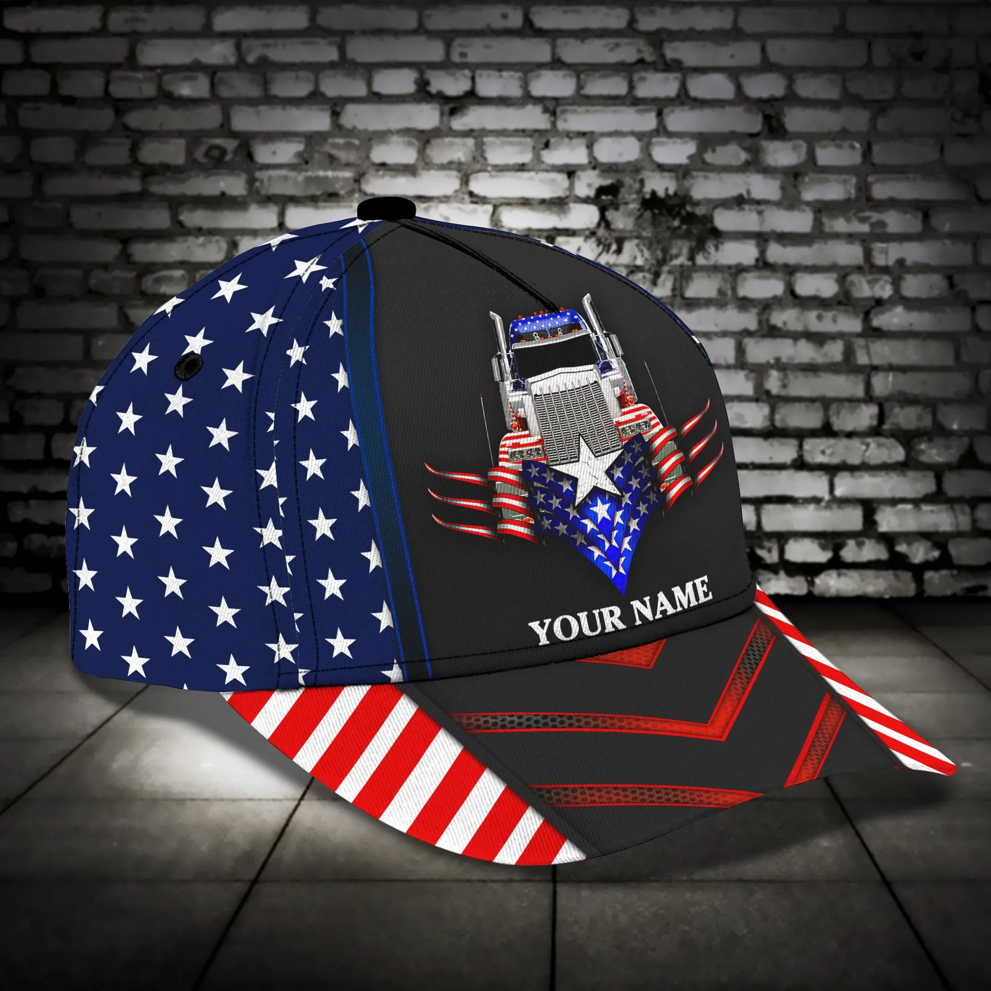 Custom Name American Trucker Classic Cap N94