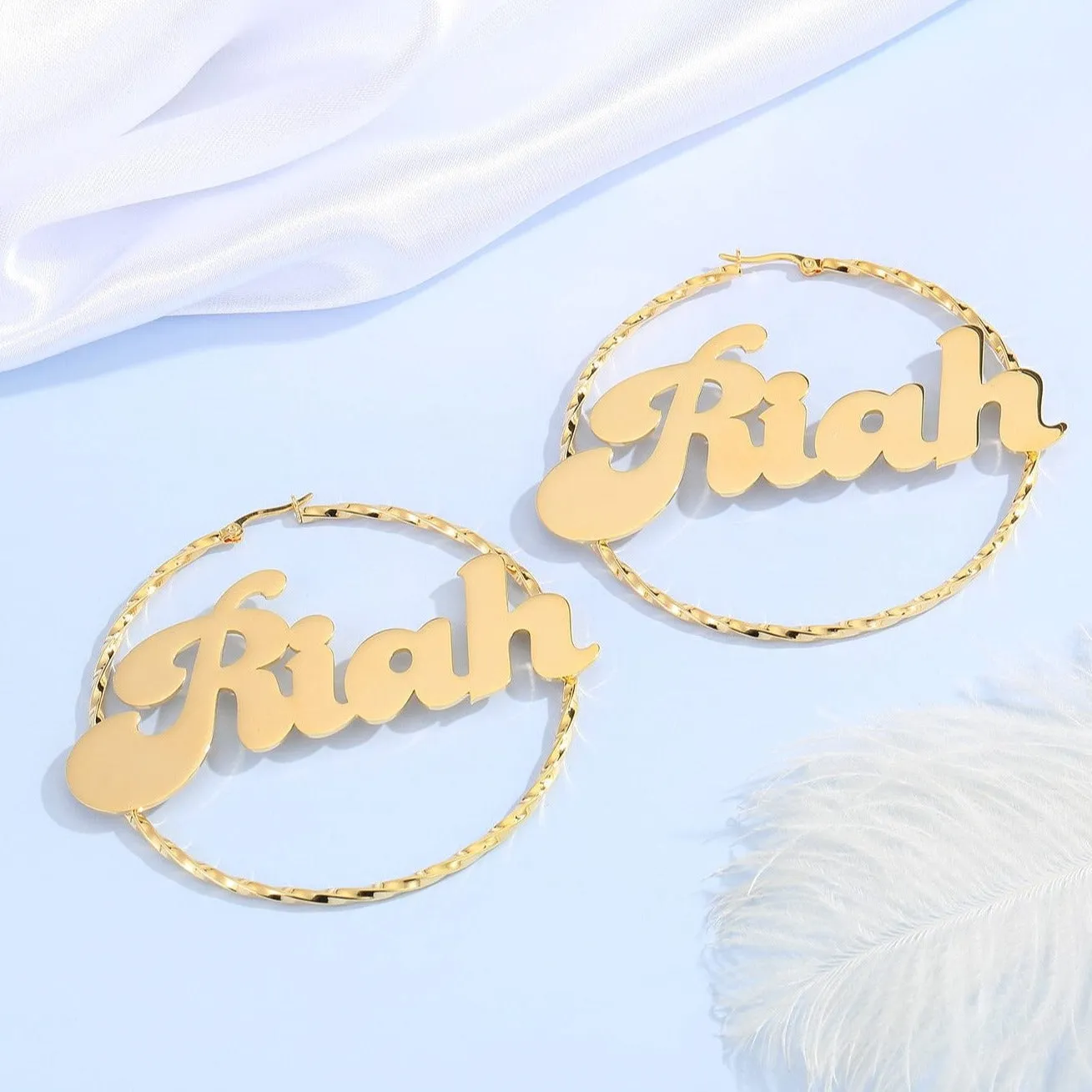 Custom Name/Letter Hoop Earring