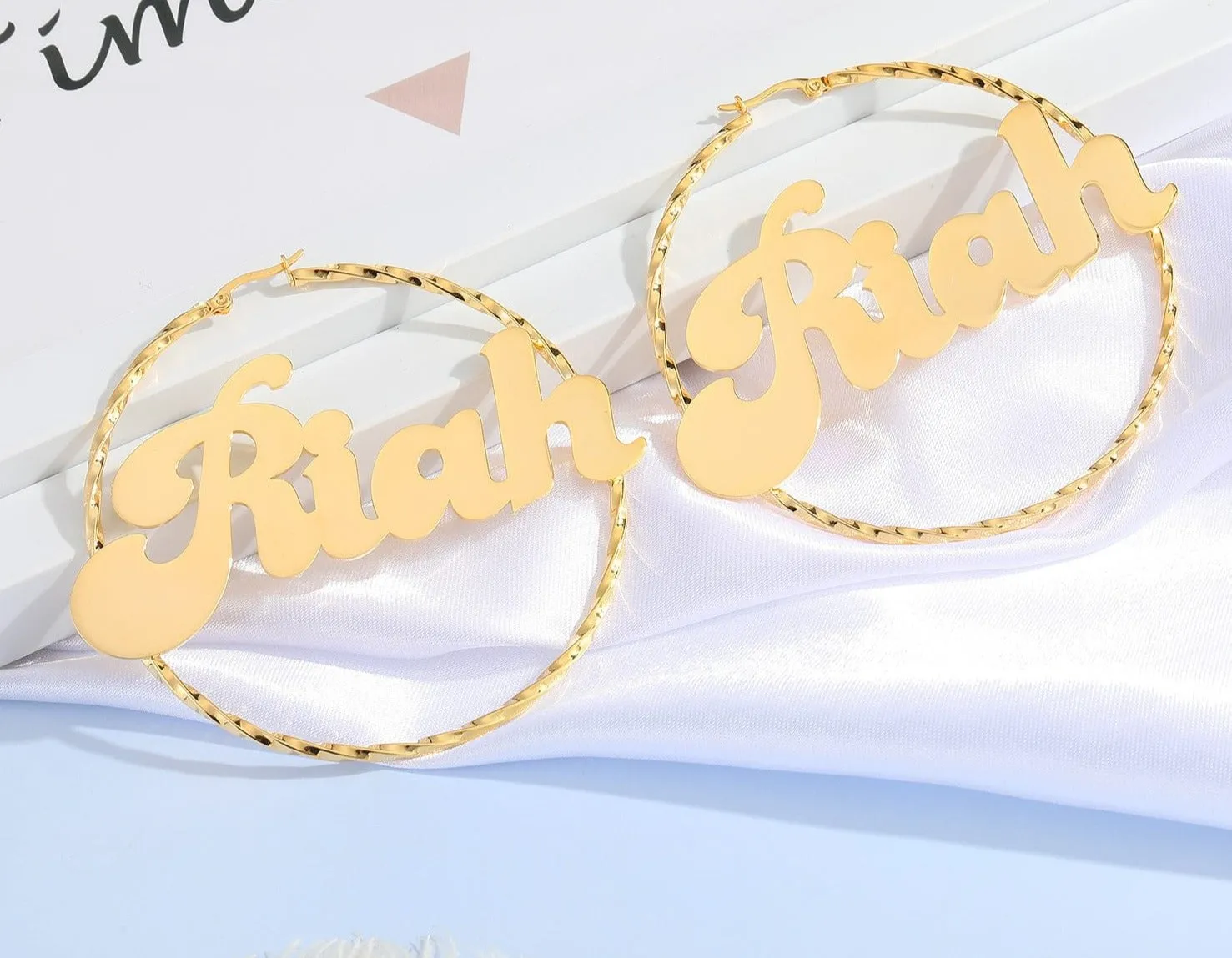 Custom Name/Letter Hoop Earring