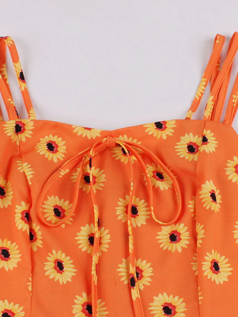 Daisy 1950S Vintage Spaghetti Strap Dress