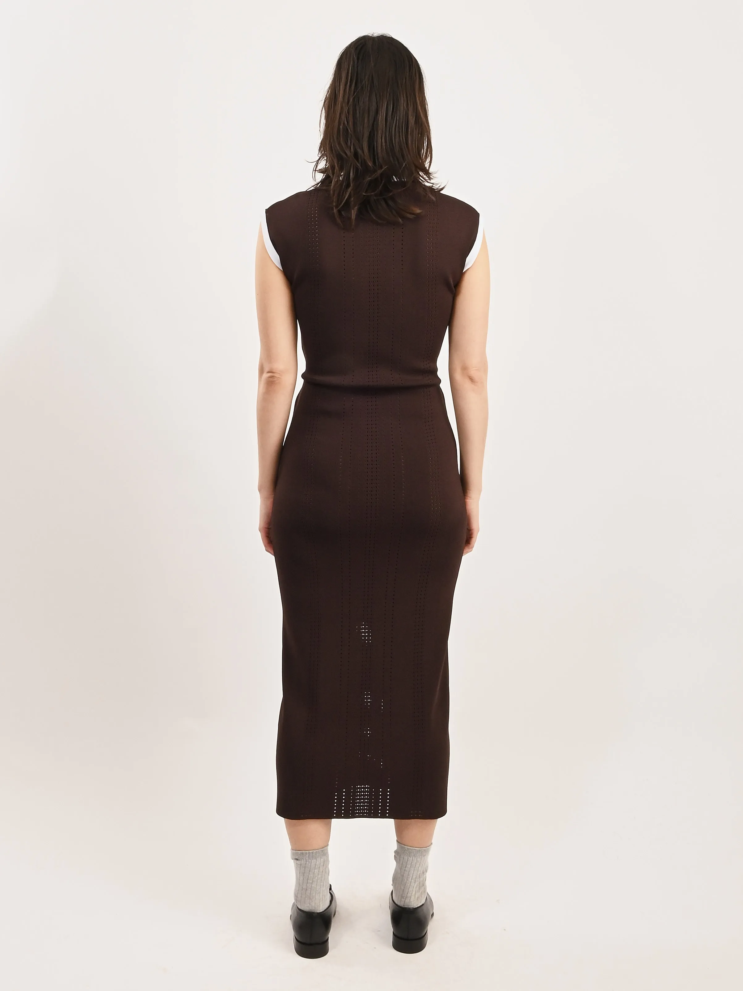Dark Brown Rhyme Knit Dress