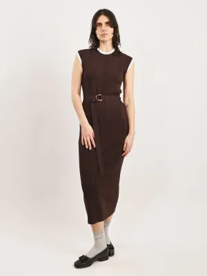 Dark Brown Rhyme Knit Dress