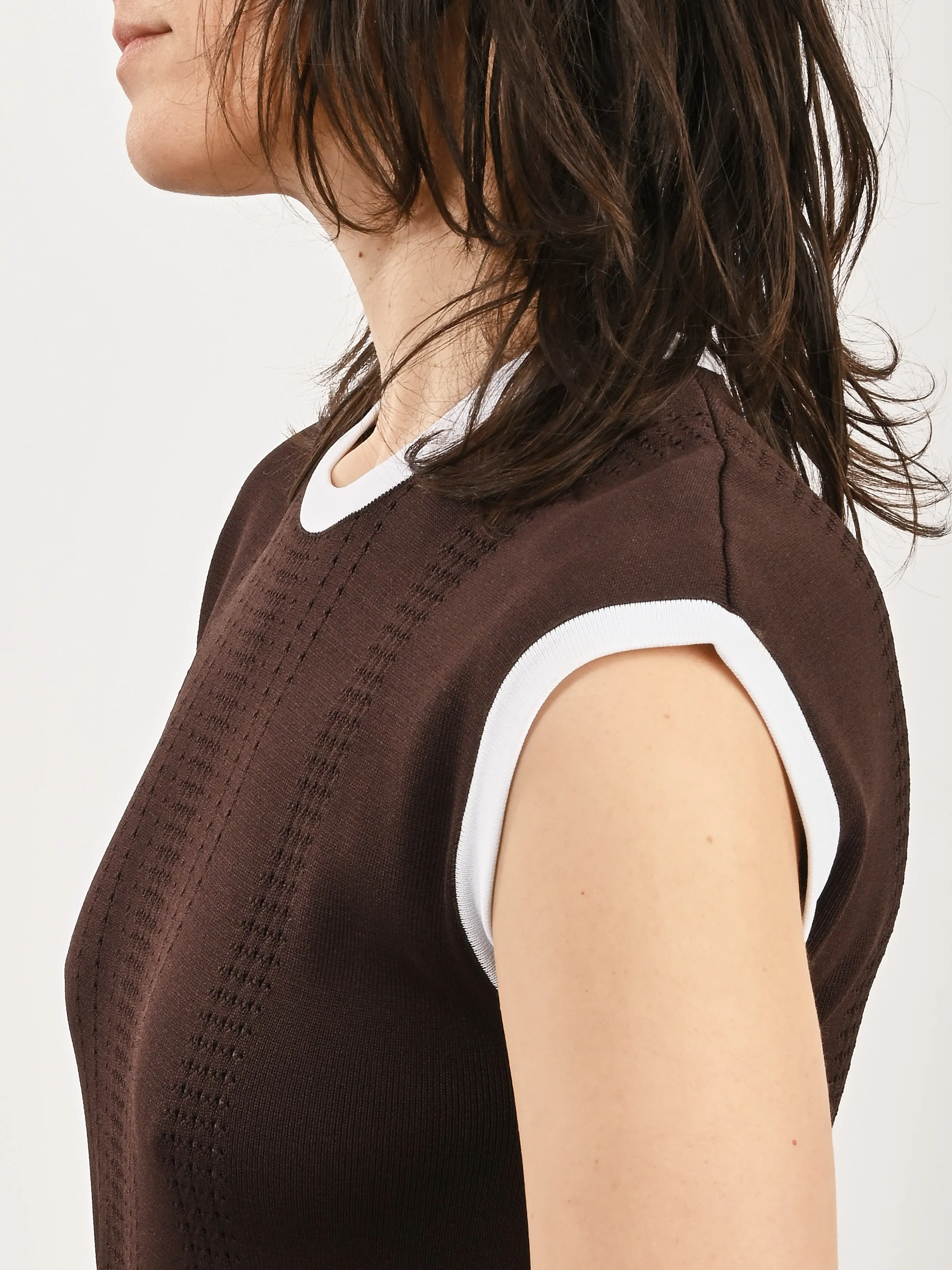 Dark Brown Rhyme Knit Dress