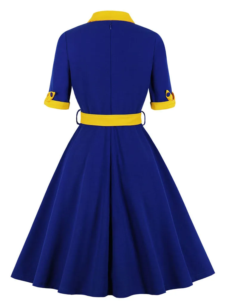 Dark Green Swing Vintage 1950S Dress