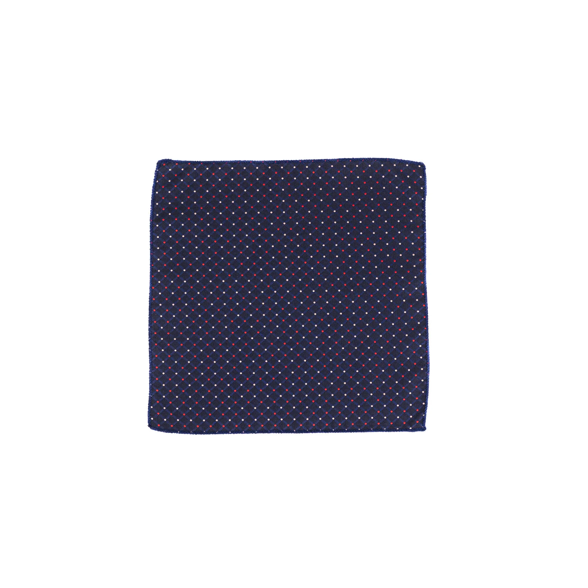 Dark Navy Polka Dot Pocket Square