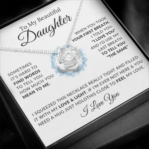 Daughter - First Breath - Love Knot Necklace ❤️