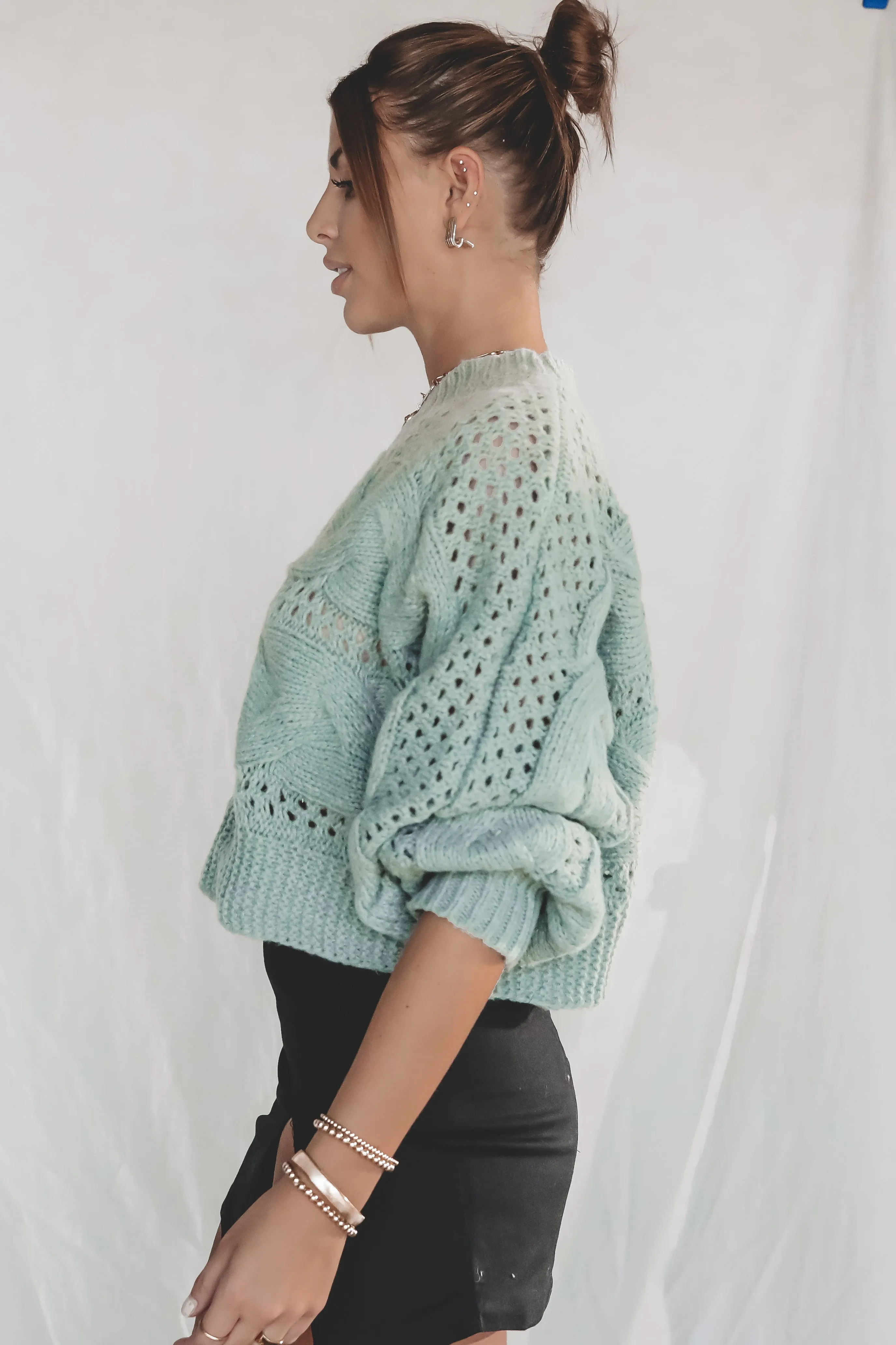 DEAL MINKPINK Kaine Cable Knit Sweater