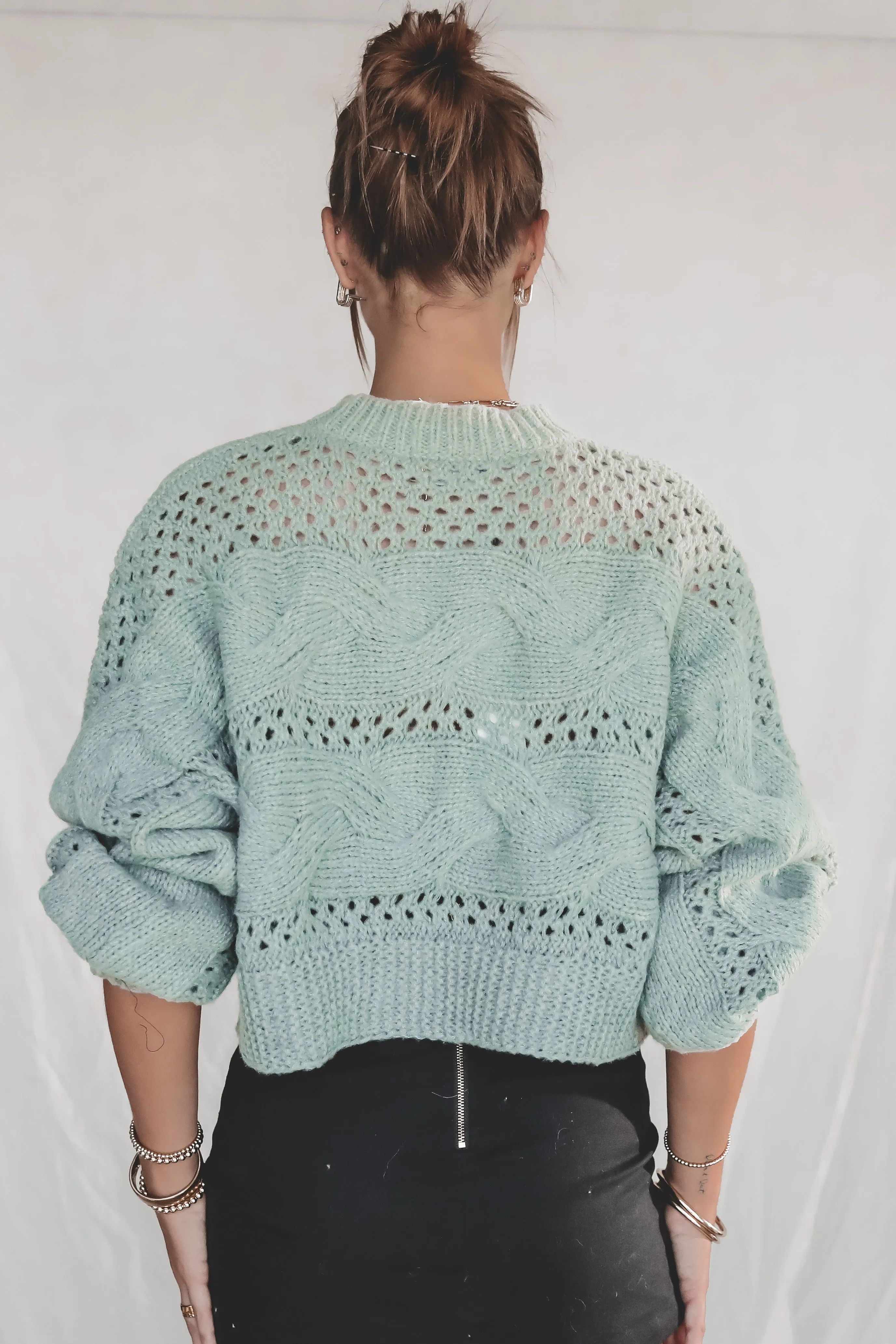 DEAL MINKPINK Kaine Cable Knit Sweater