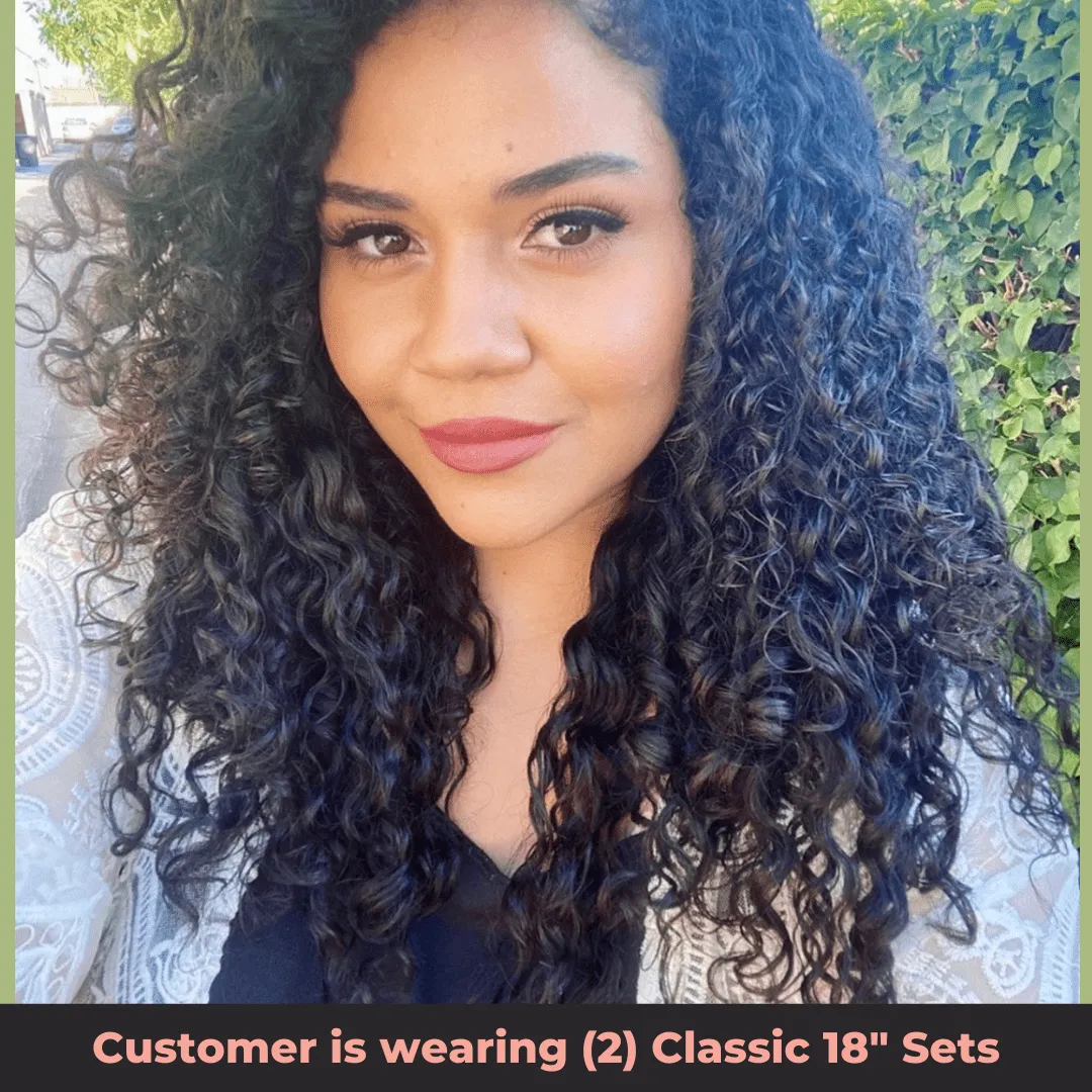 Deep Curly (3B) 120g Classic Clip-in Set