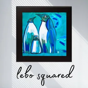 Deep Deep Blue - Lebo Framed Ceramic Tile