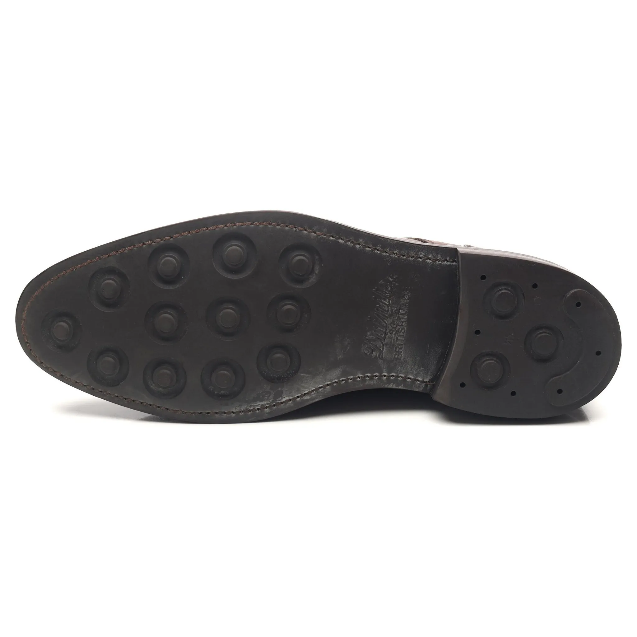 'Denham' Dark Brown Leather Split Toe Derby UK 8