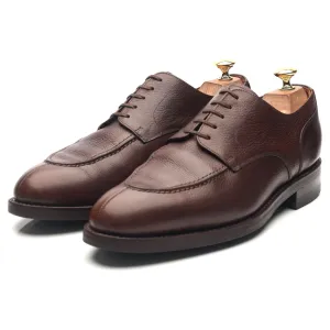 'Denham' Dark Brown Leather Split Toe Derby UK 8