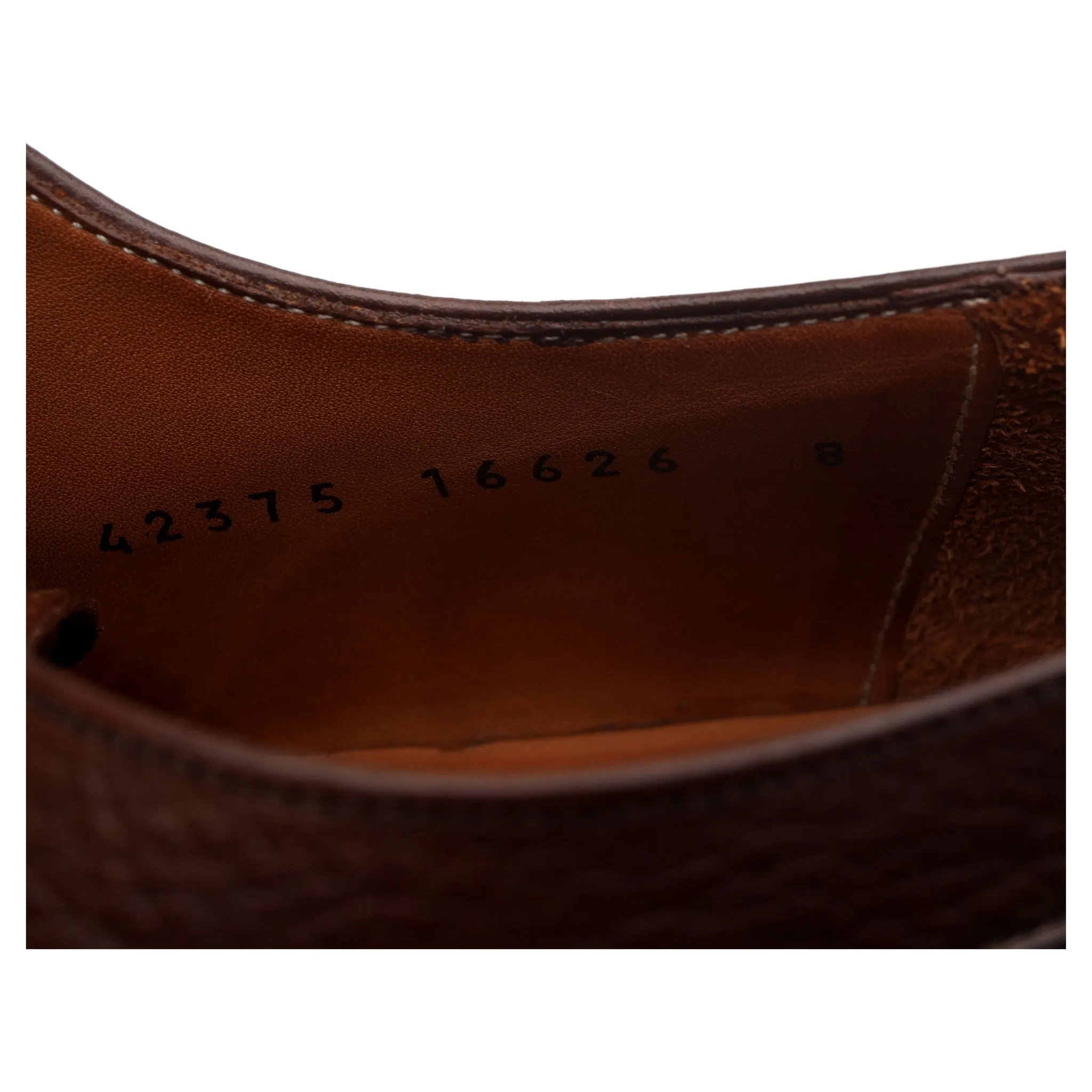 'Denham' Dark Brown Leather Split Toe Derby UK 8