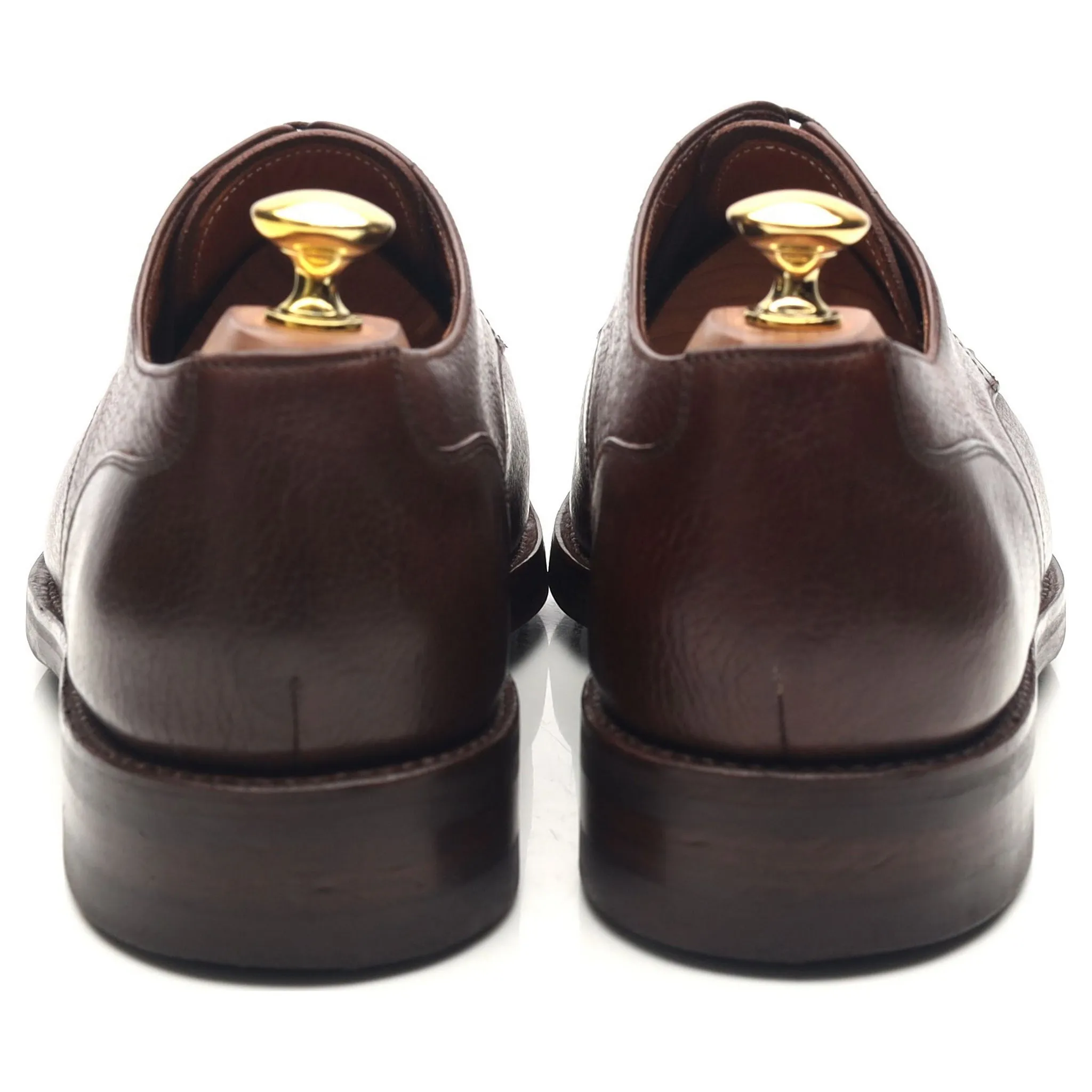 'Denham' Dark Brown Leather Split Toe Derby UK 8