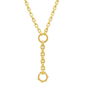 DIVERSITY CHAIN WITH DOUBLE ENHANCER, 14kt GOLD, 18"