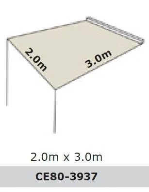 Dobinsons 4x4 Roll Out Awning 6.5FT x 9.8FT Medium Size(CE80-3937)
