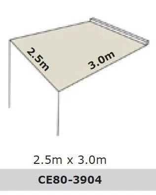 Dobinsons 4x4 Roll Out Awning 8FT x 9.8FT Large Size(CE80-3904)