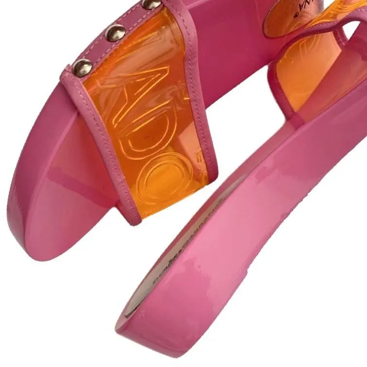 Dolce & Gabbana Pink Logo Slides