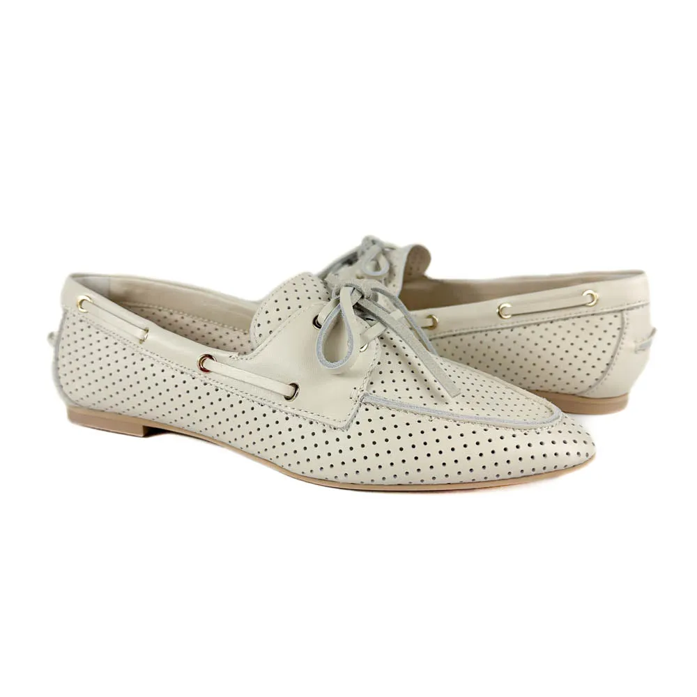 Dolce Vita - Lakin Perforated Loafers (Ivory)