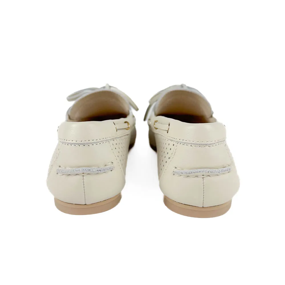 Dolce Vita - Lakin Perforated Loafers (Ivory)