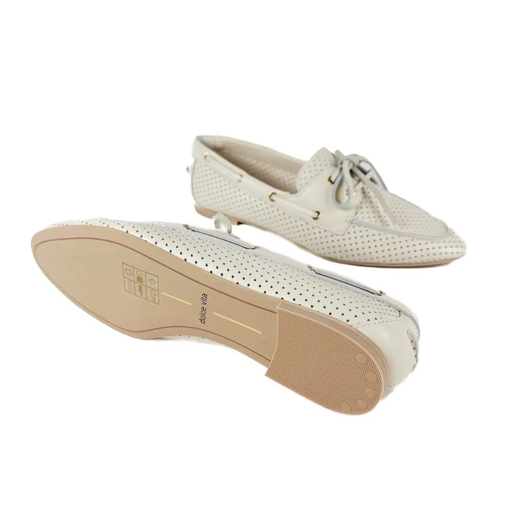 Dolce Vita - Lakin Perforated Loafers (Ivory)