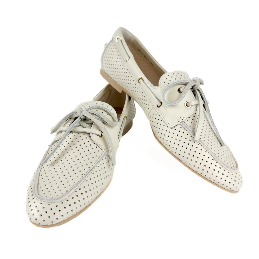 Dolce Vita - Lakin Perforated Loafers (Ivory)