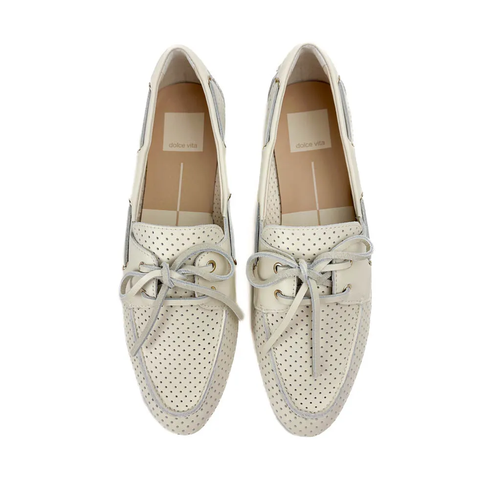 Dolce Vita - Lakin Perforated Loafers (Ivory)