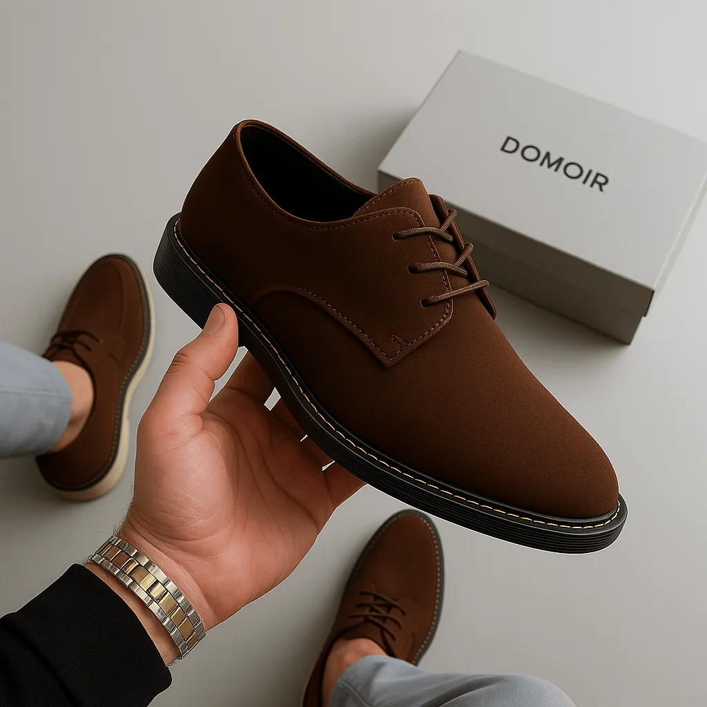 Domoir | Elegant Suede Formal Oxford Shoes