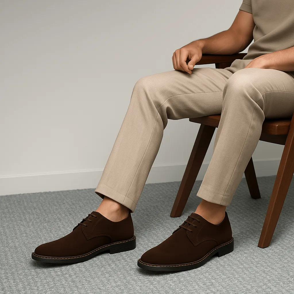 Domoir | Elegant Suede Formal Oxford Shoes