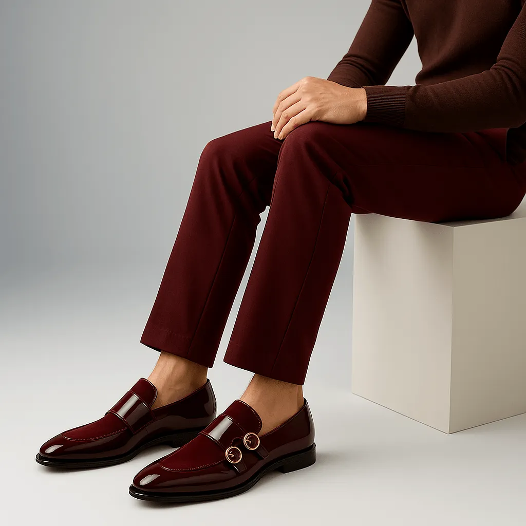 Domoir | Red Sole Monk Loafers