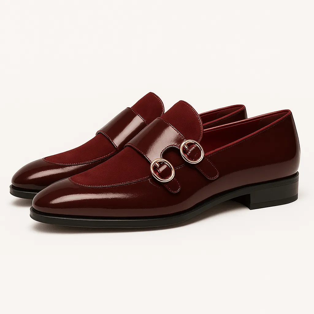 Domoir | Red Sole Monk Loafers