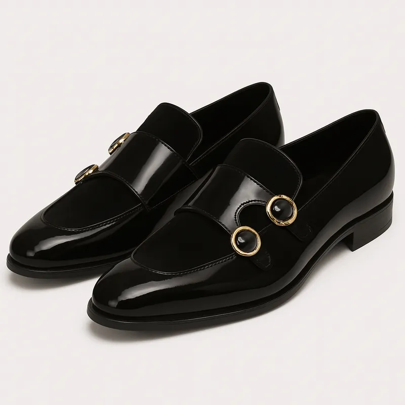 Domoir | Red Sole Monk Loafers